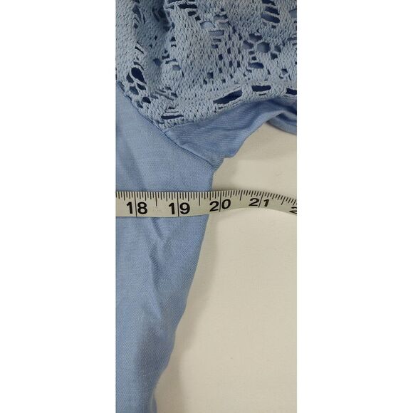 Chico's Lovely Lace Mix Duster Jacket Size 2 Large With Scarf - Picture 4 of 9